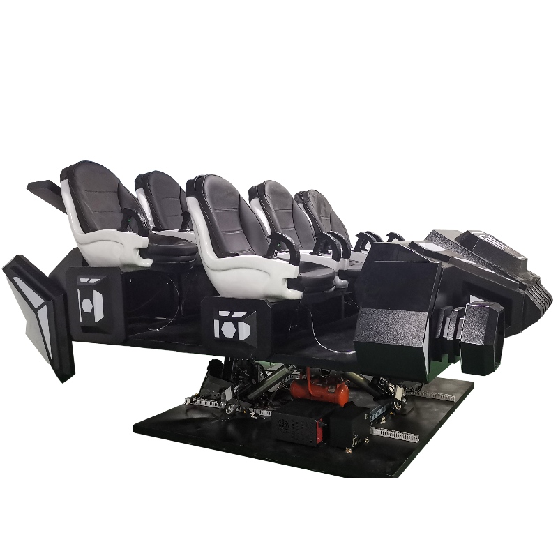 VR Dark Raumschiff Heißer Verkauf Unterhaltung Virtual Reality Erfahrung Sitz 9DVR Kino 6 Sitze 9DVR für Familie